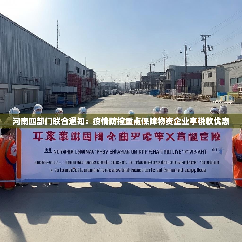 河南四部门联合通知：疫情防控重点保障物资企业享税收优惠