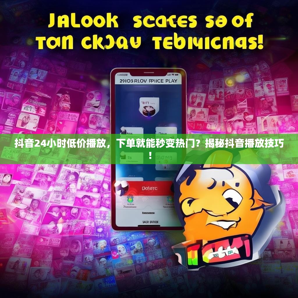 抖音24小时低价播放，下单就能秒变热门？揭秘抖音播放技巧！