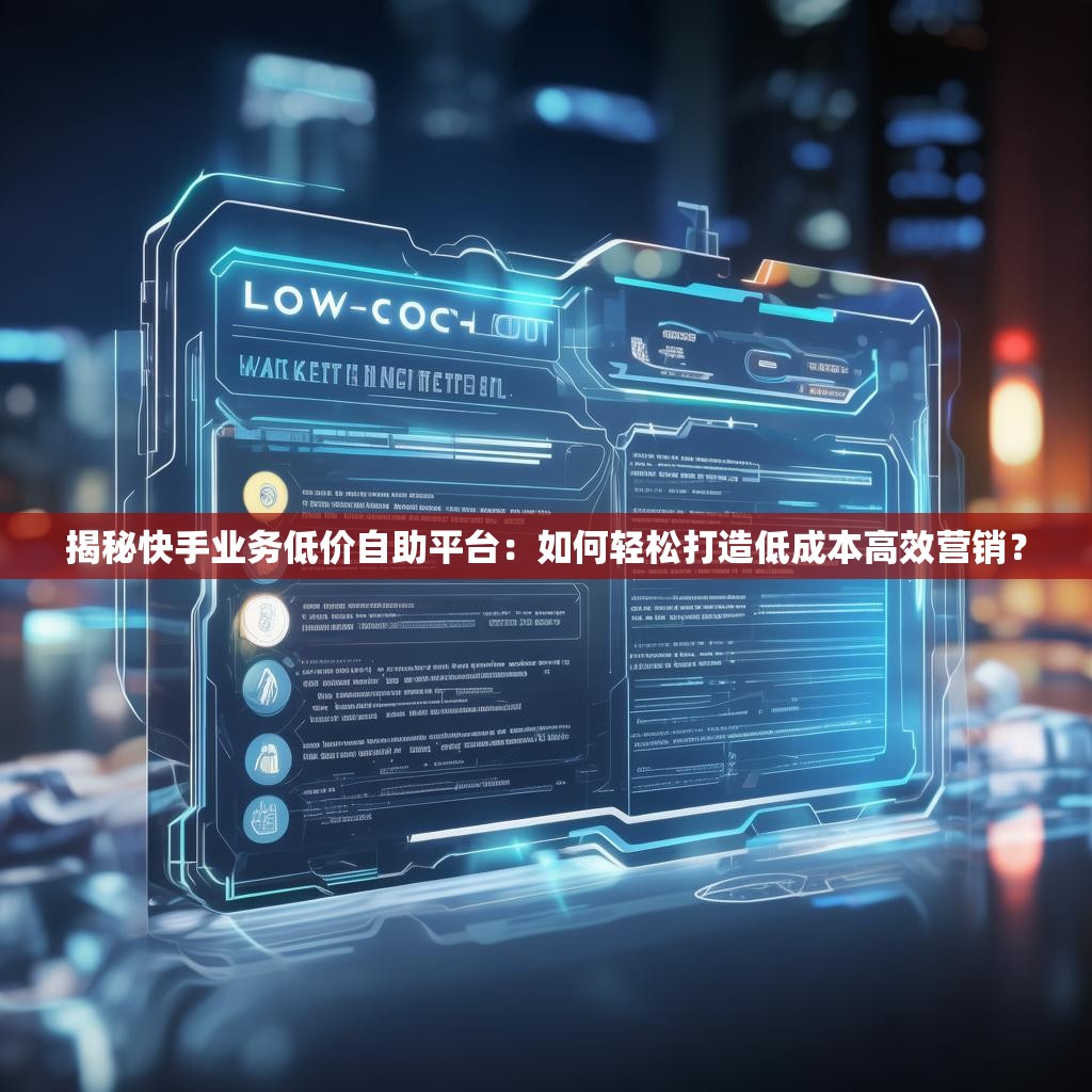 揭秘快手业务低价自助平台:如何轻松打造低成本高效营销?