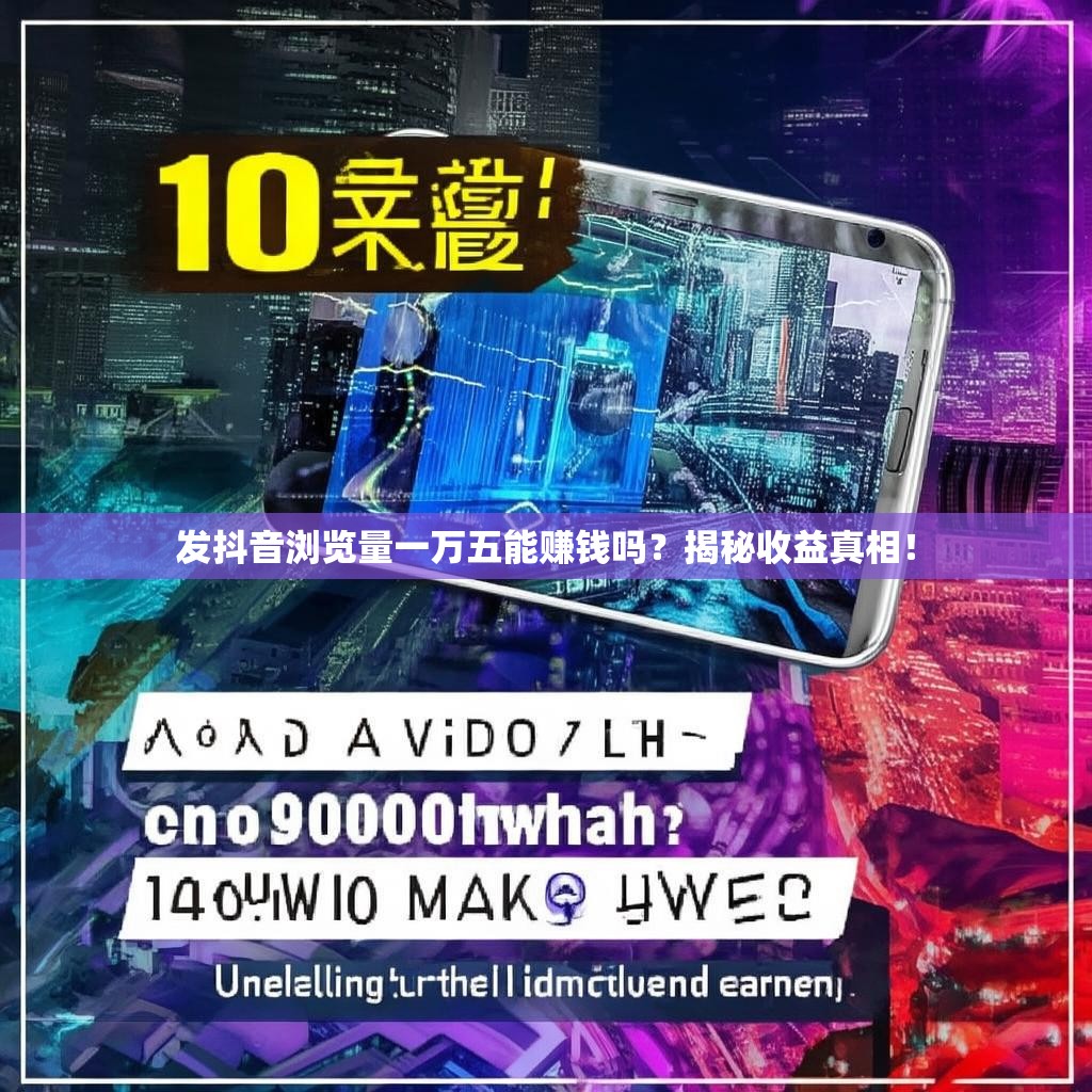 发抖音浏览量一万五能赚钱吗？揭秘收益真相！
