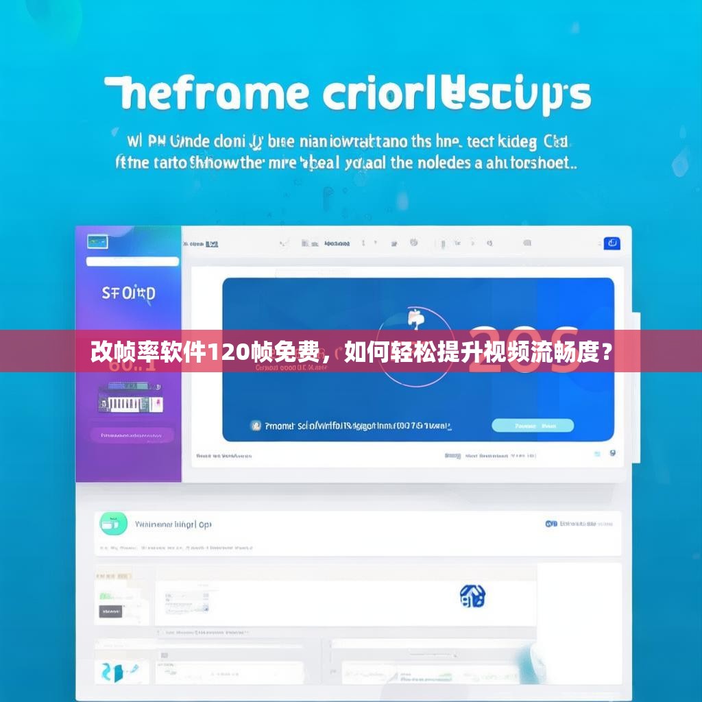 改帧率软件120帧免费,如何轻松提升视频流畅度?