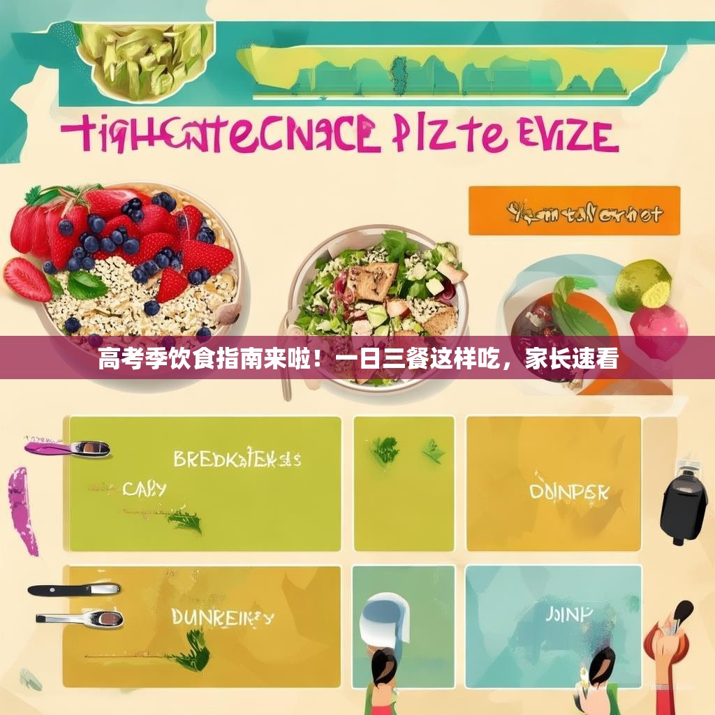 高考季饮食指南来啦!一日三餐这样吃,家长速看