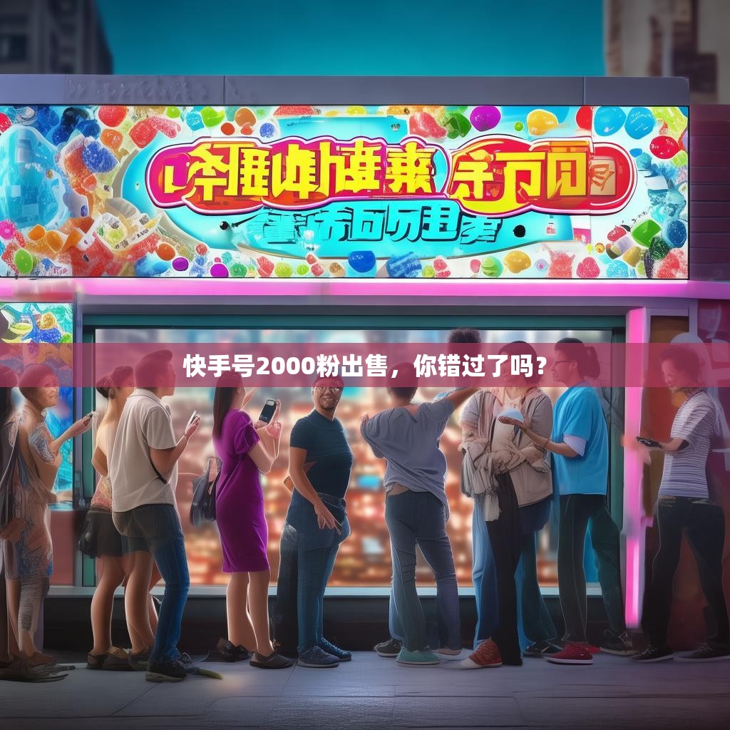 快手号2000粉出售,你错过了吗?