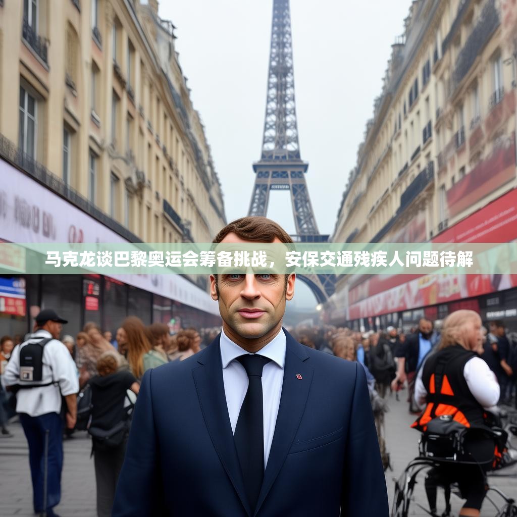 马克龙谈巴黎奥运会筹备挑战，安保交通残疾人问题待解