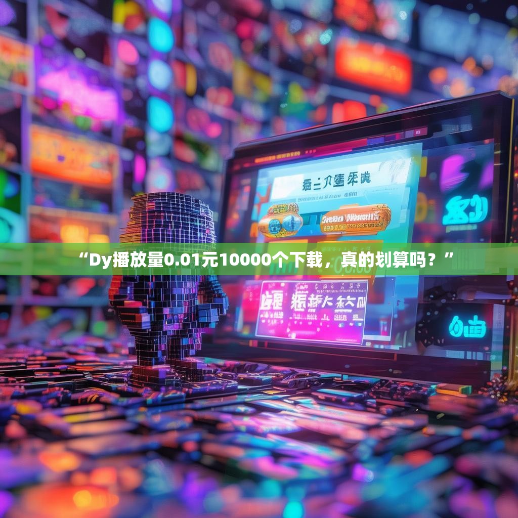 “Dy播放量0.01元10000个下载，真的划算吗？”