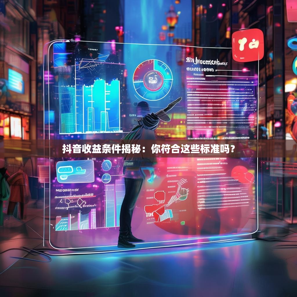 抖音收益条件揭秘:你符合这些标准吗?