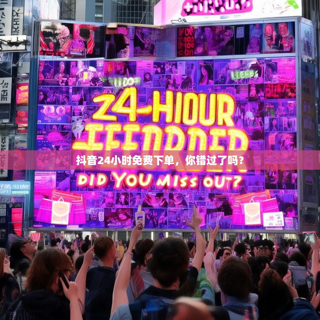 抖音24小时免费下单，你错过了吗？
