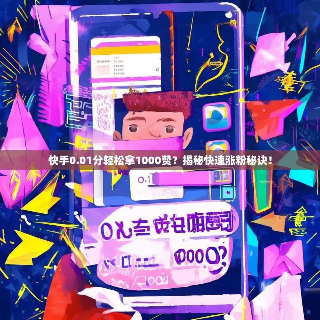 快手0.01分轻松拿1000赞?揭秘快速涨粉秘诀!