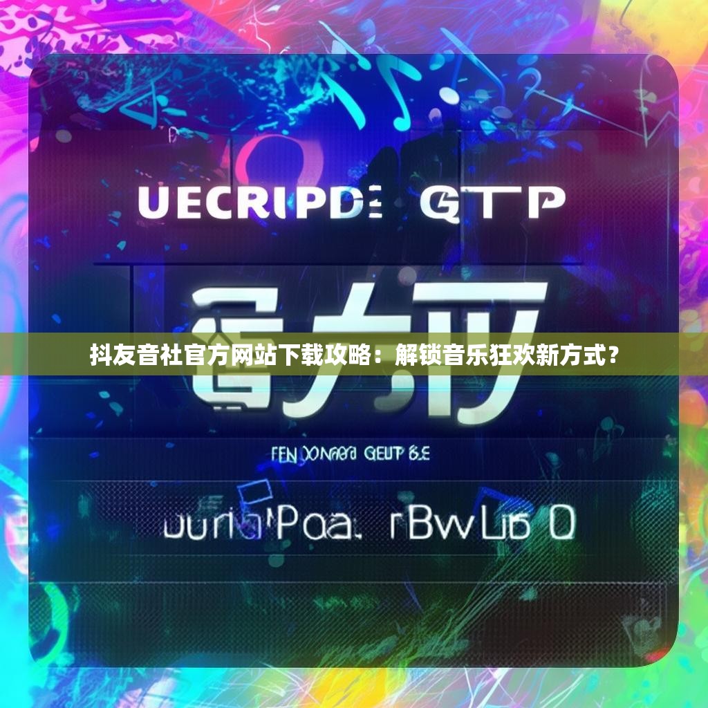 抖友音社官方网站下载攻略：解锁音乐狂欢新方式？