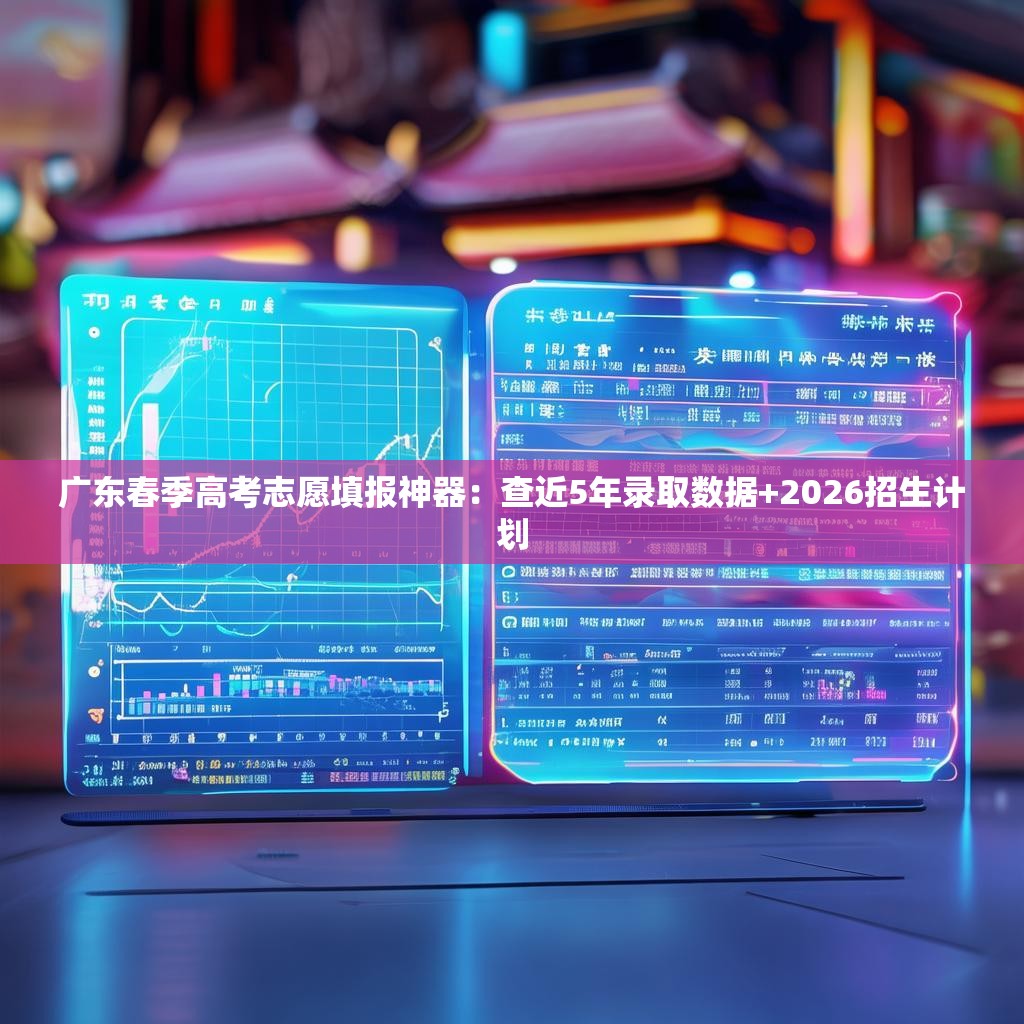 广东春季高考志愿填报神器：查近5年录取数据+2026招生计划