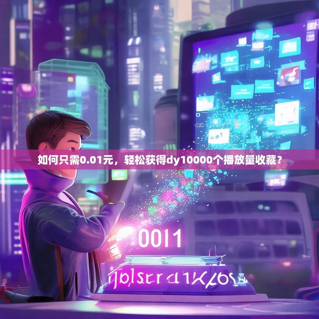 如何只需0.01元，轻松获得dy10000个播放量收藏？