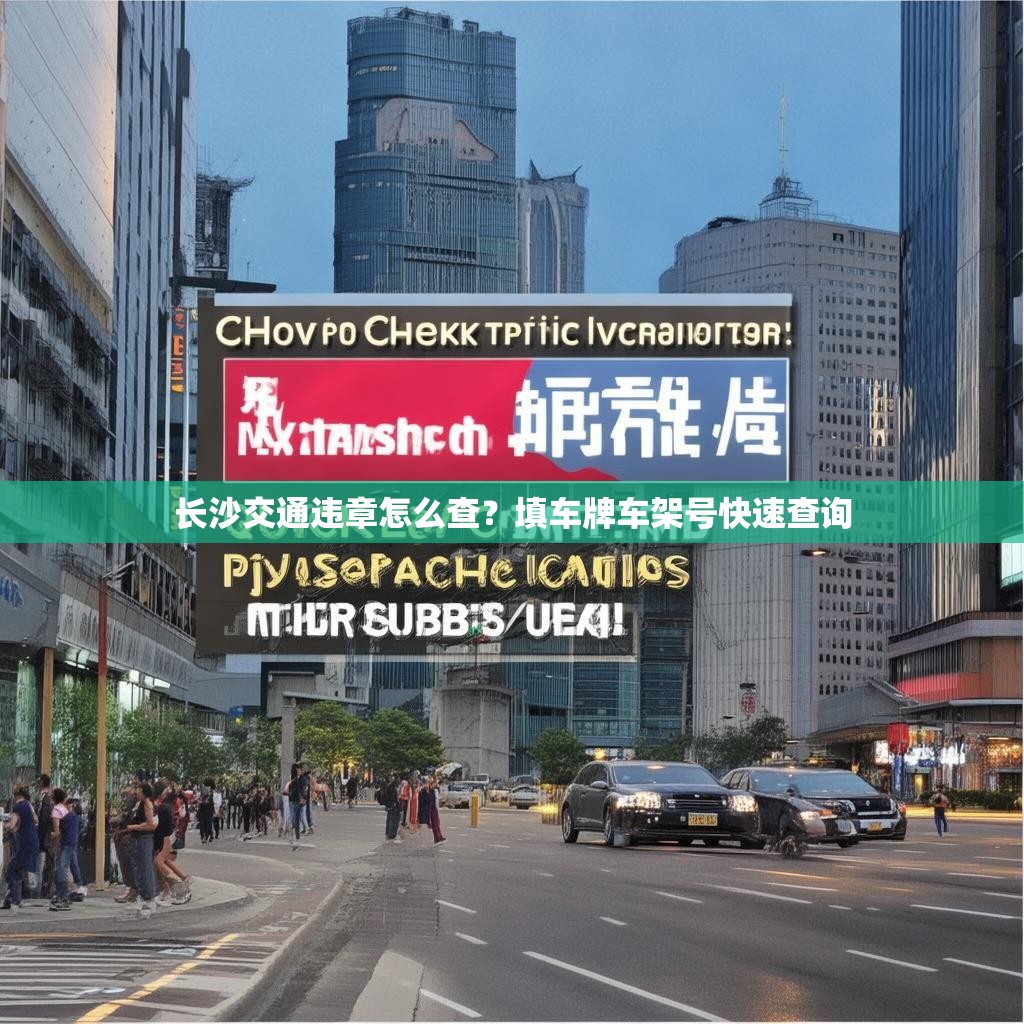长沙交通违章怎么查？填车牌车架号快速查询