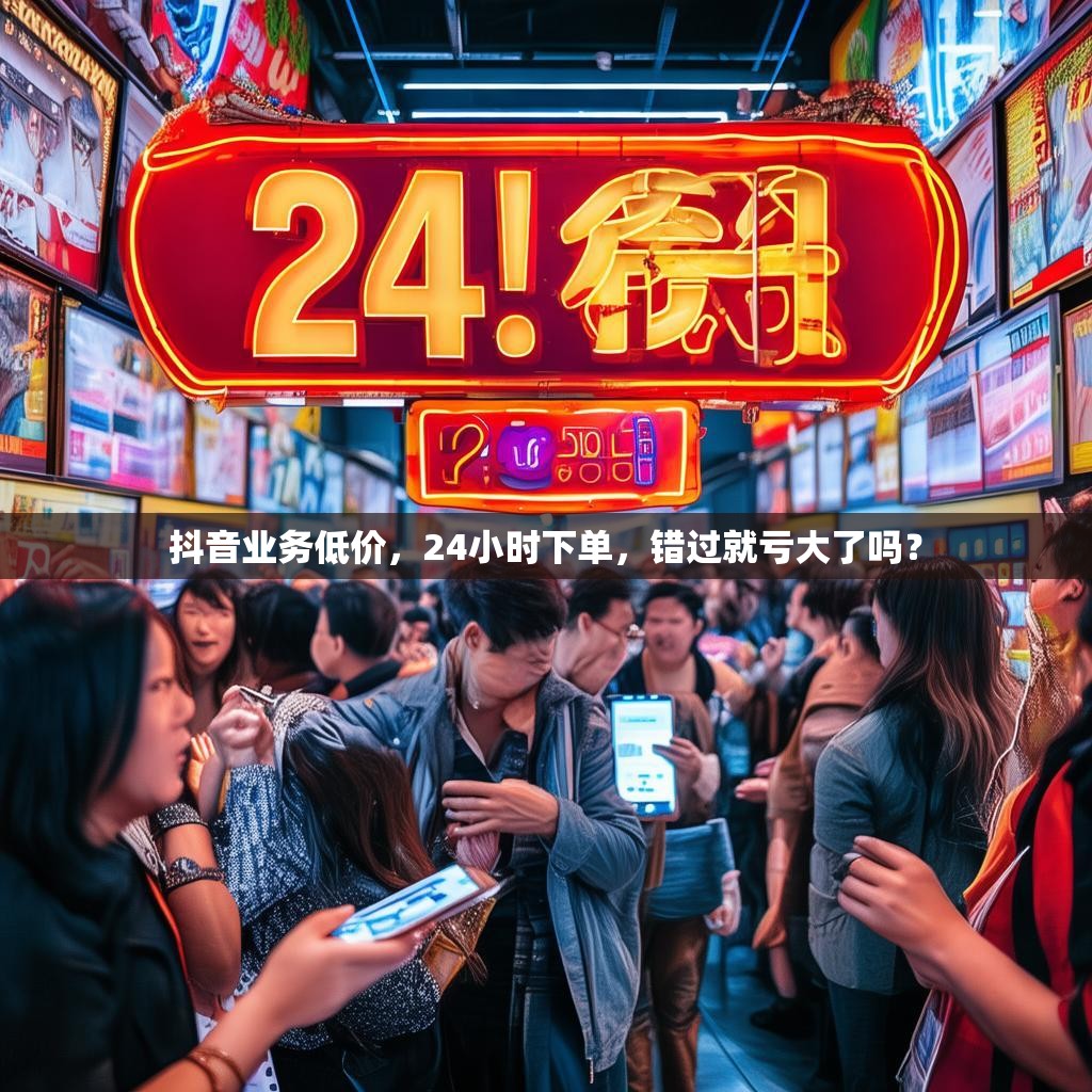 抖音业务低价,24小时下单,错过就亏大了吗?