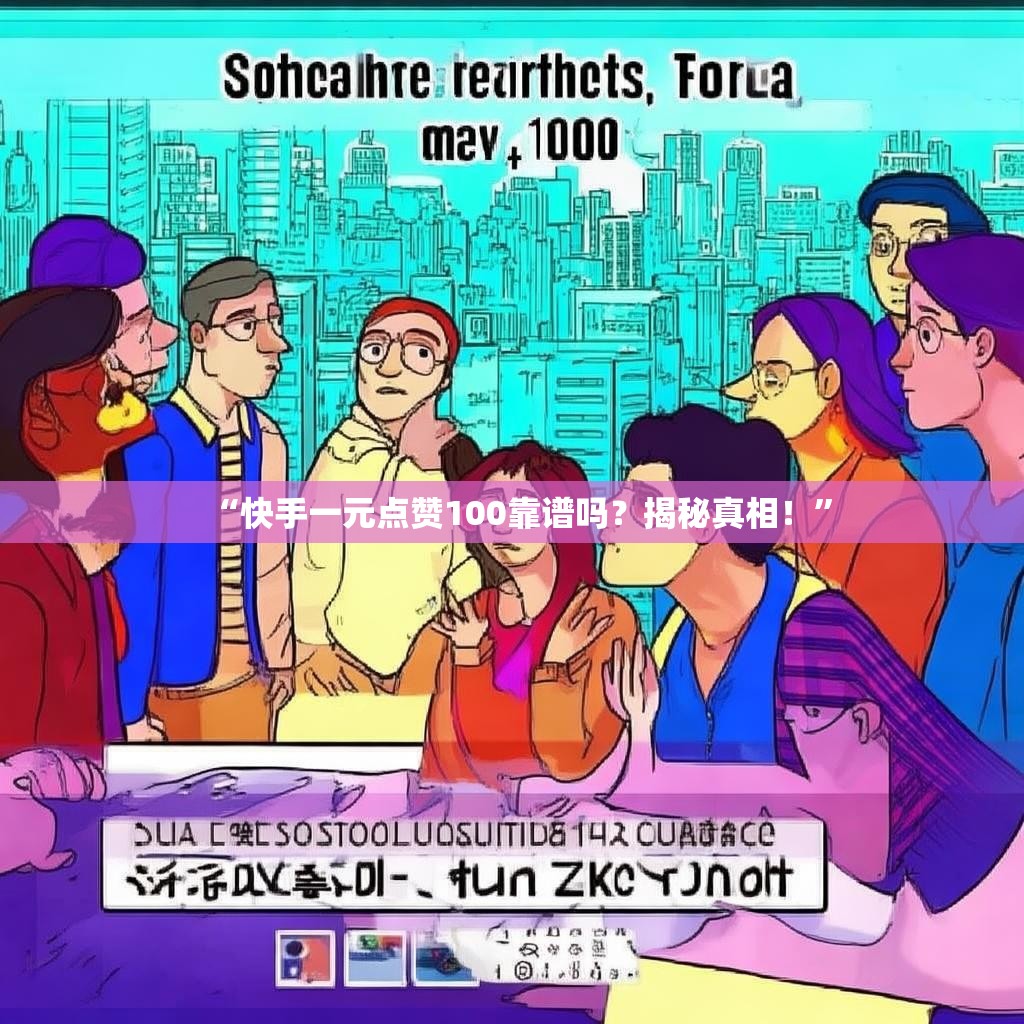 “快手一元点赞100靠谱吗？揭秘真相！”