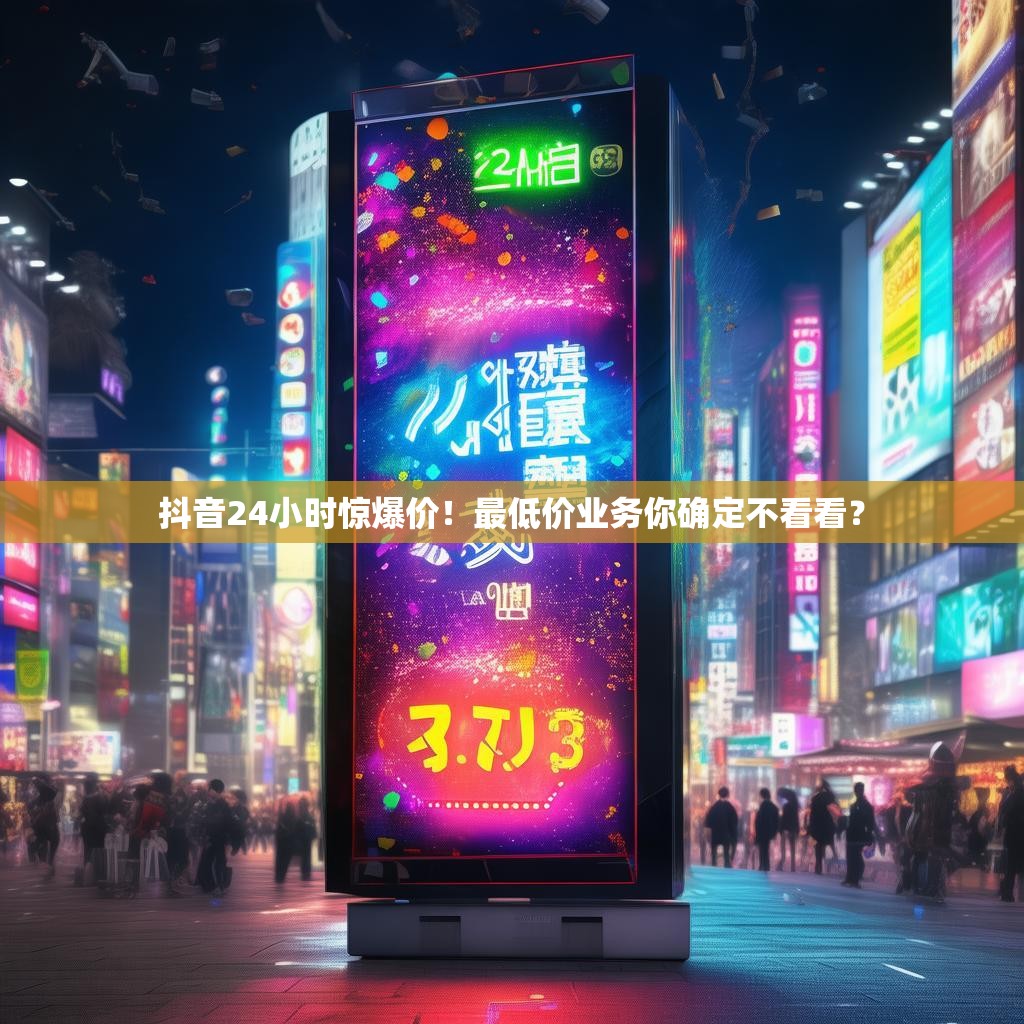 抖音24小时惊爆价！最低价业务你确定不看看？