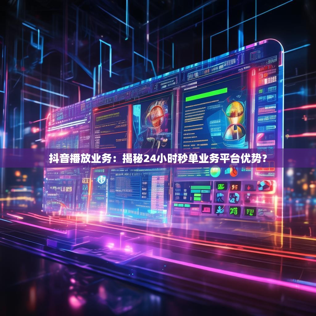 抖音播放业务：揭秘24小时秒单业务平台优势？